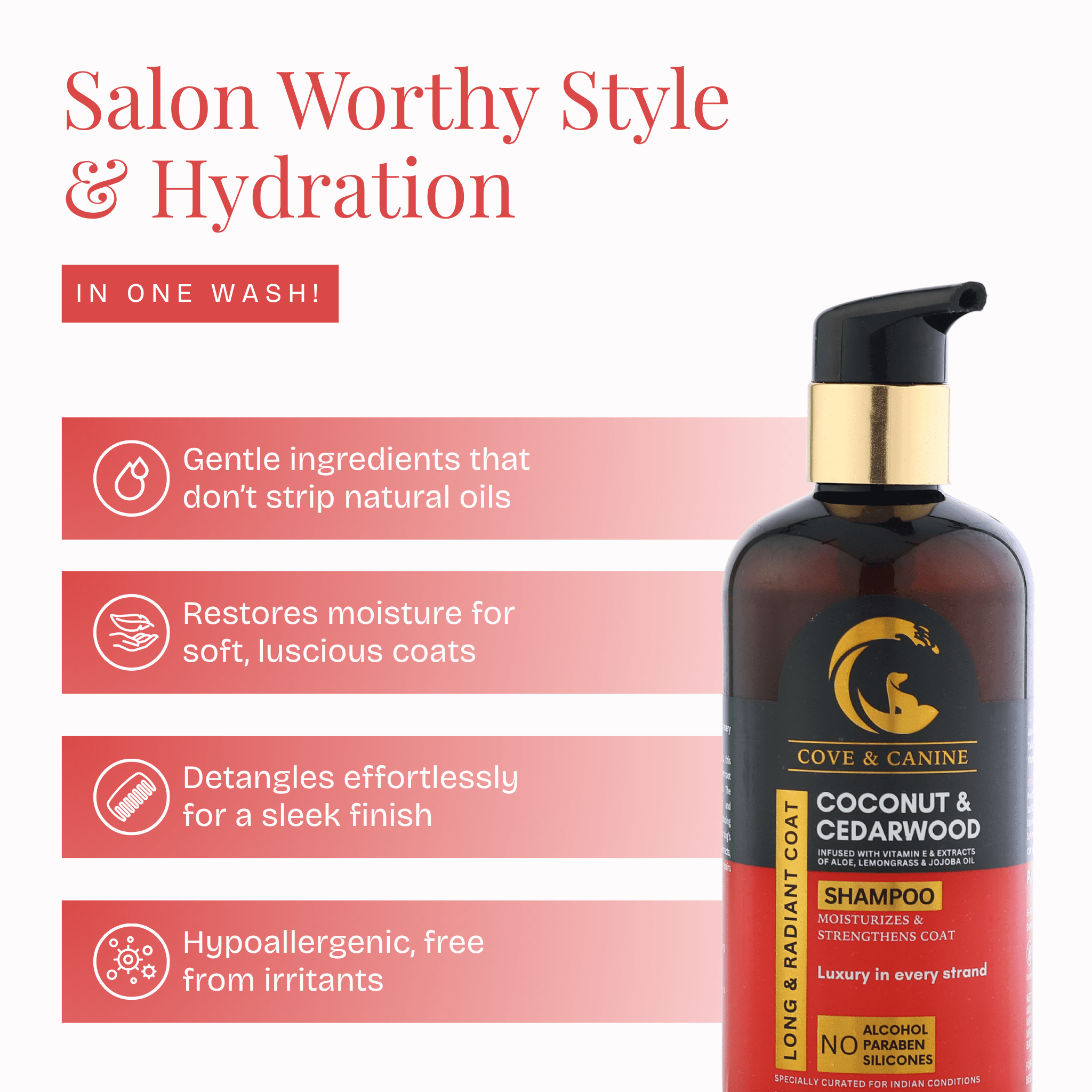 Long & Radiant Coat Shampoo - Poochyx
