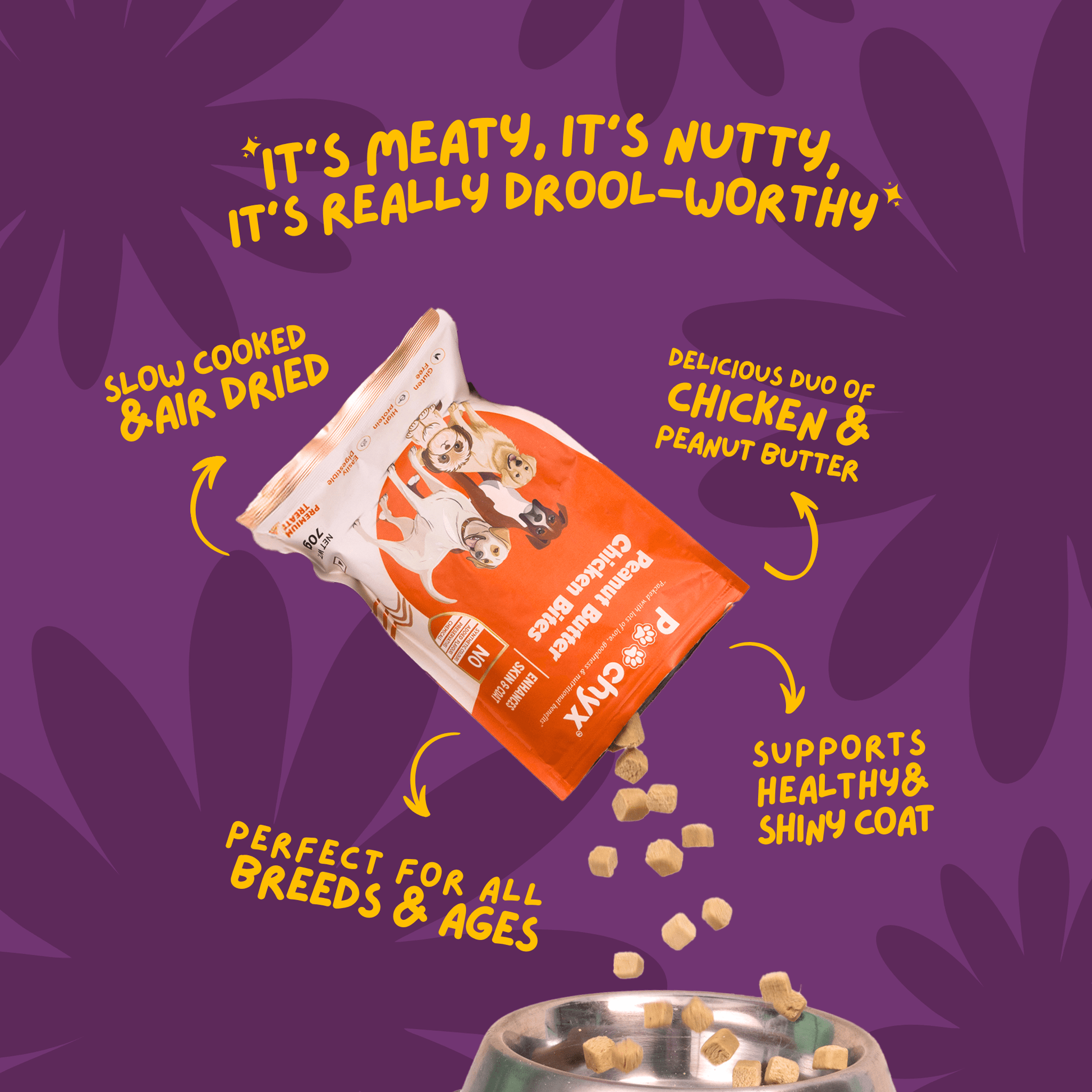 Peanut Butter Chicken Bites - Poochyx