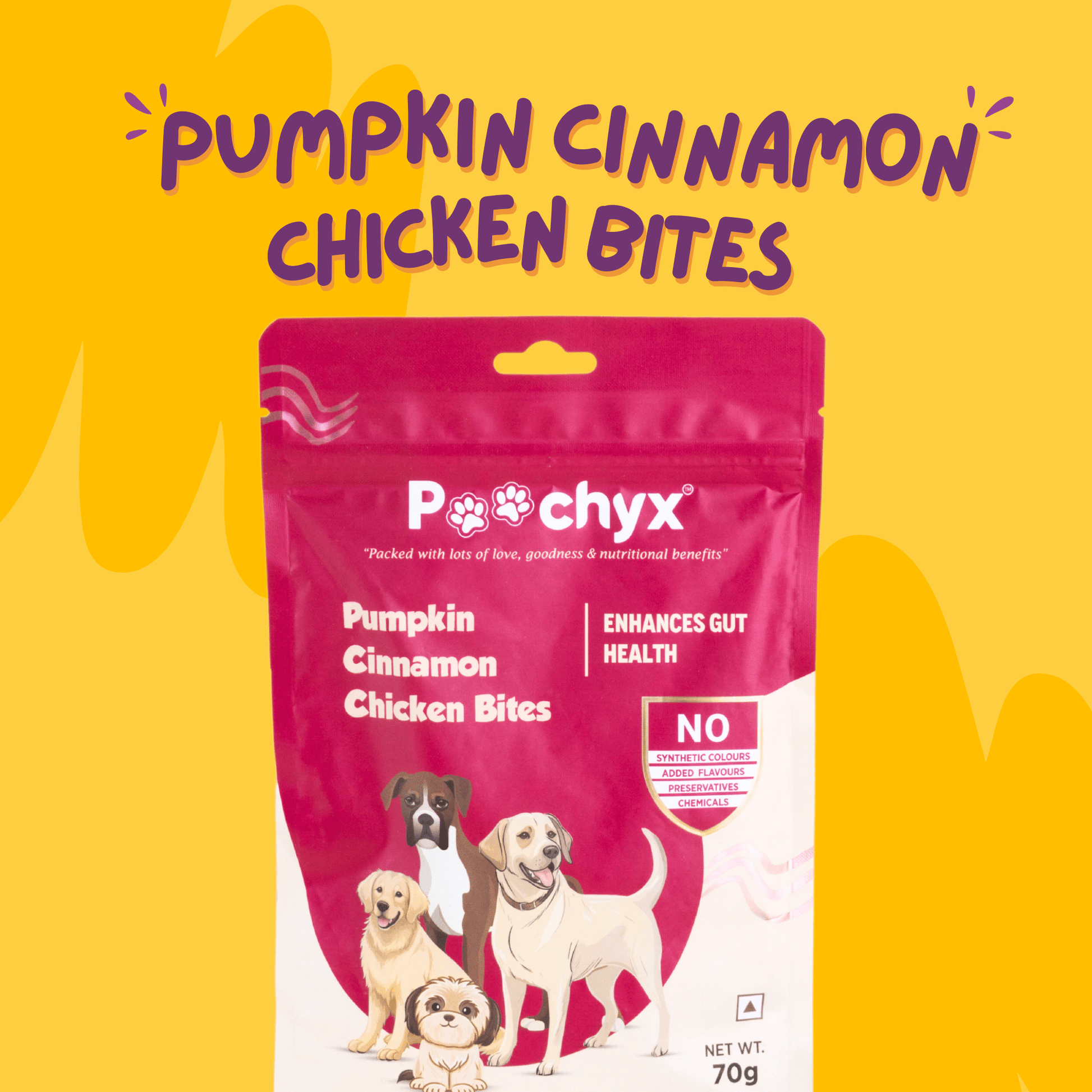 Pumpkin Cinnamon Chicken Bites - Poochyx
