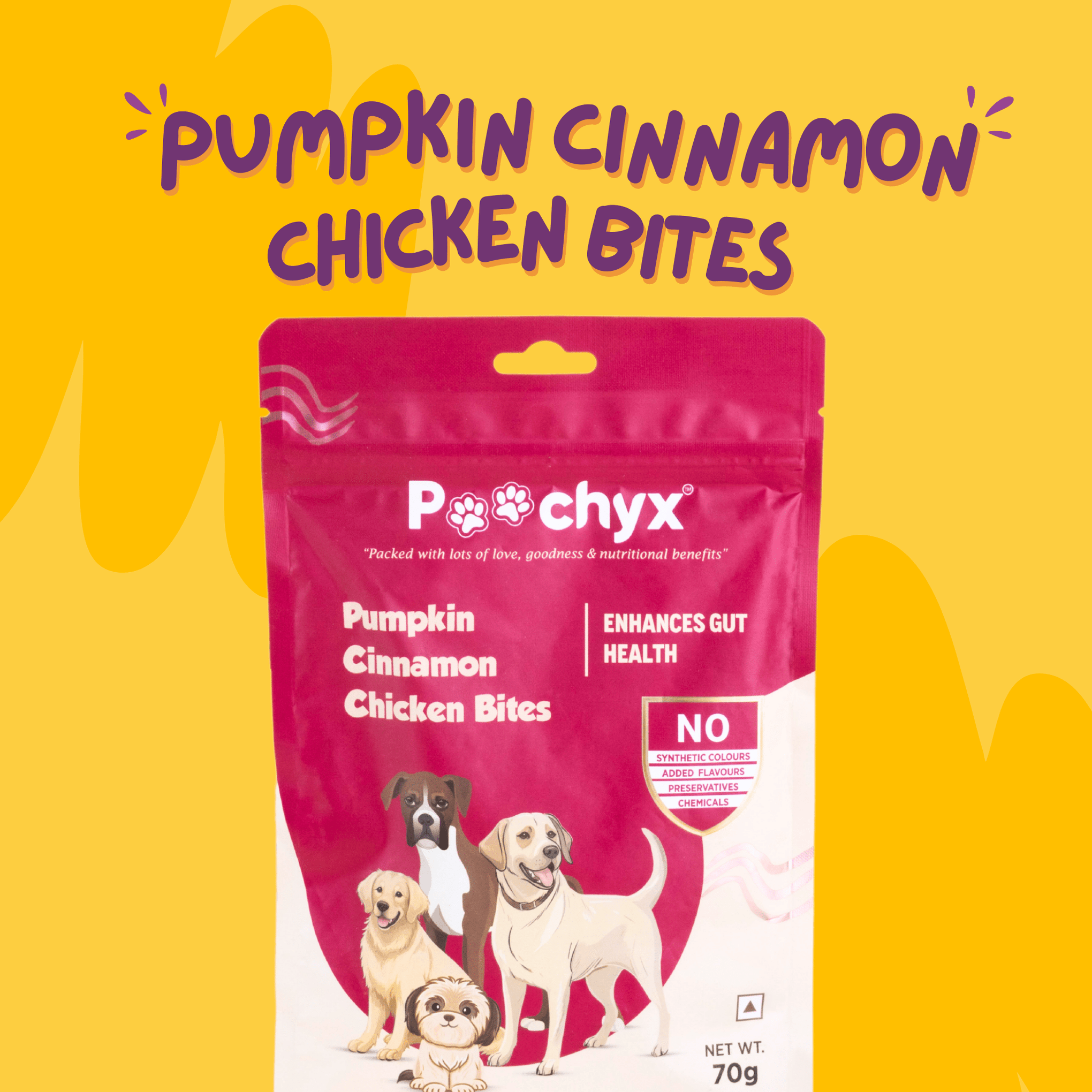 Pumpkin Cinnamon Chicken Bites - Poochyx